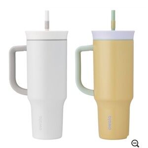 BNIB - Owala Tumbler Set (White/Yellow) - 2 x 40 oz